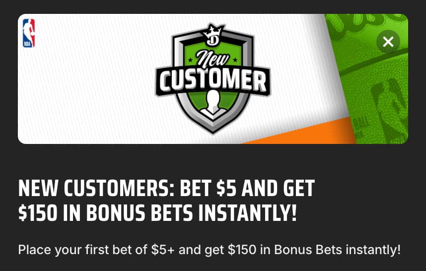 DraftKings welcome bonus